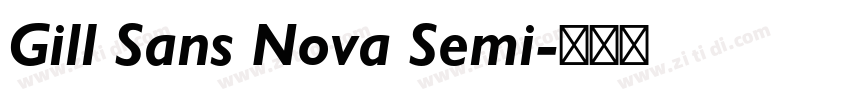 Gill Sans Nova Semi字体转换